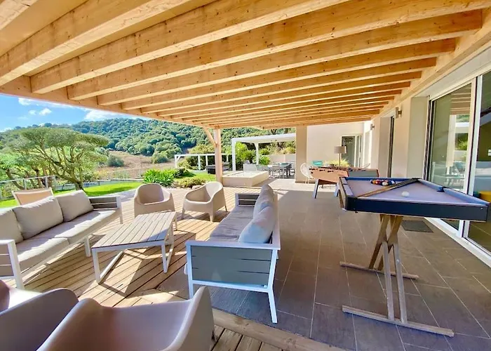 Villaserenita Piscine Chauffee, Jacuzzi, Petanque 아작시오