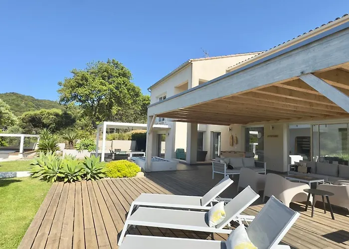빌라 Villaserenita Piscine Chauffee, Jacuzzi, Petanque 아작시오